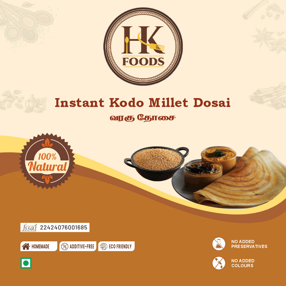 Instant Kodo Millet Dosai (Varagu Dosai) – 250g