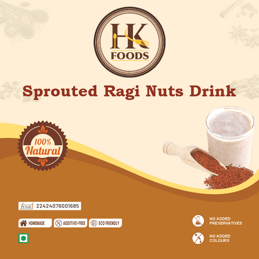 Sprouted Ragi Nuts Drink (Ragi Malt) – 250g